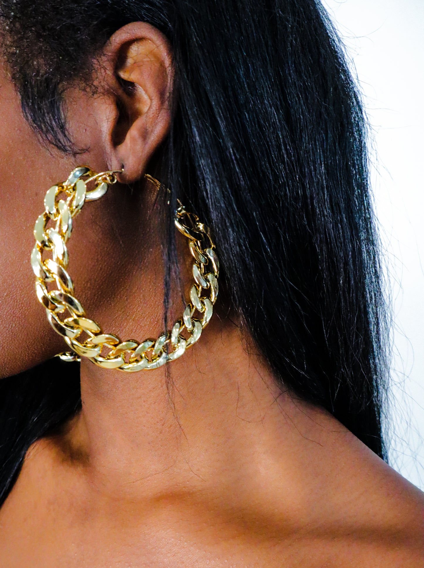 Braided Loops Golden Hoop Earrings
