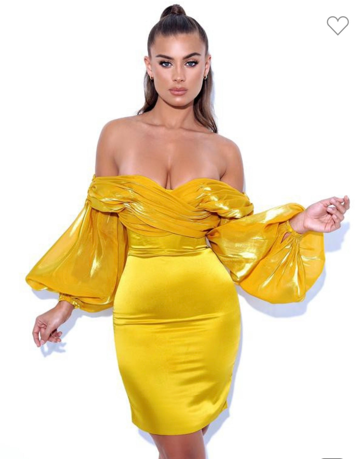 Golden Goddess of Love Balloon Dress