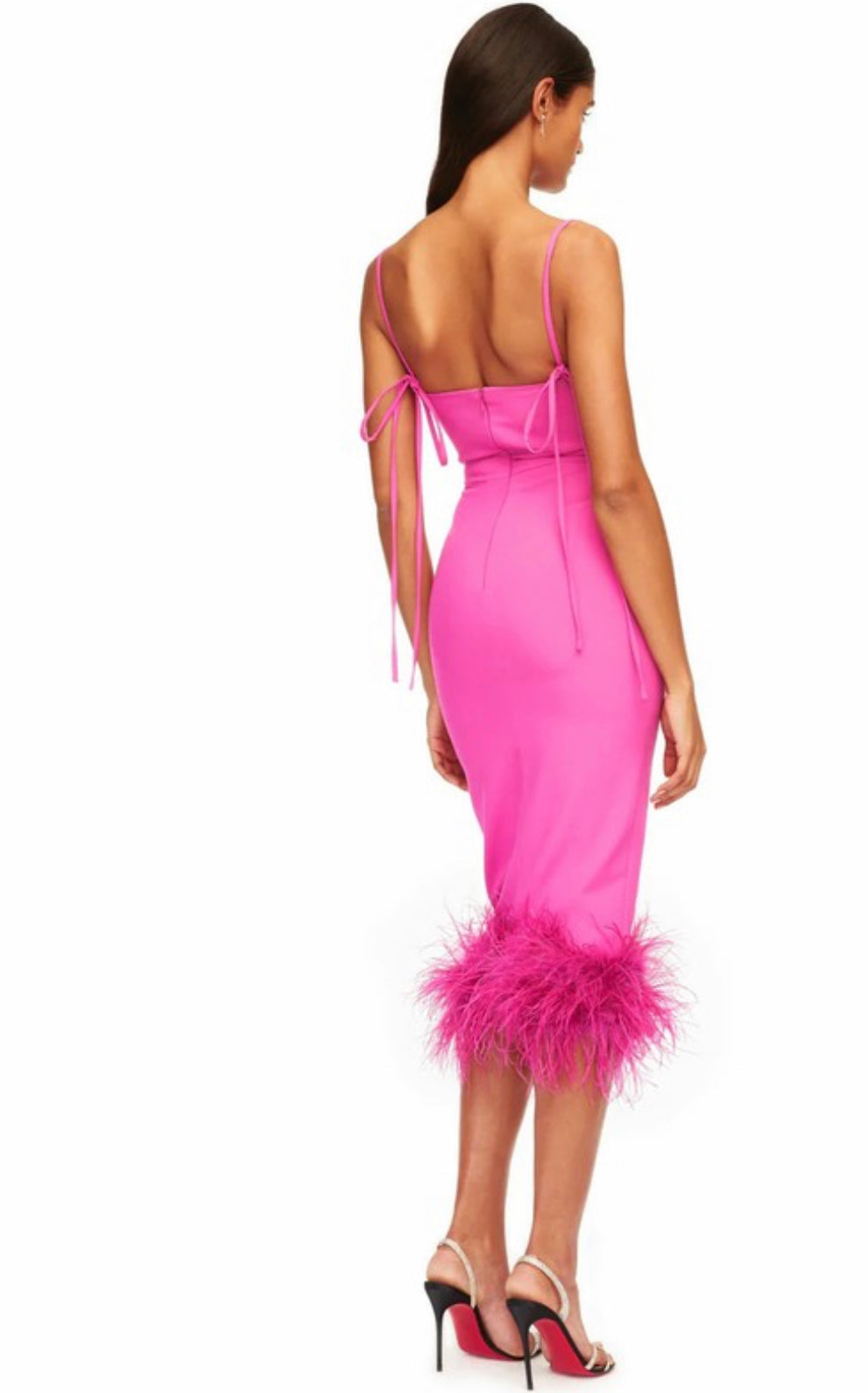 The One Feather Bottom Dress